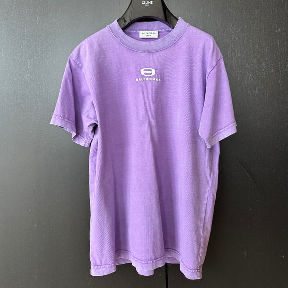 Purple washed Balenciaga Tee - Picture 1 of 4